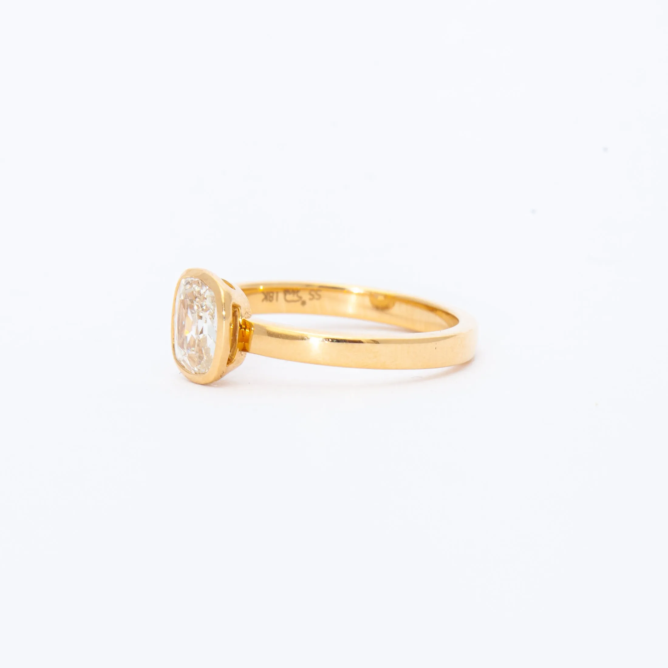 1.02 ct Old Mine Wyler Ring