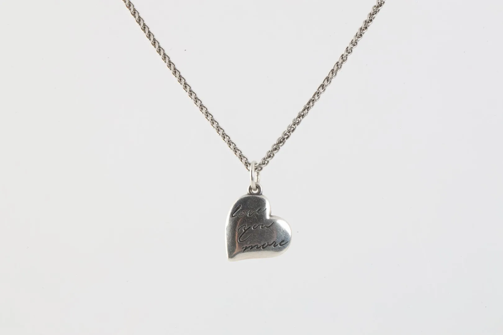 18'' James Avery 925 Silver Love You More Pendant Necklace (8.80g.)