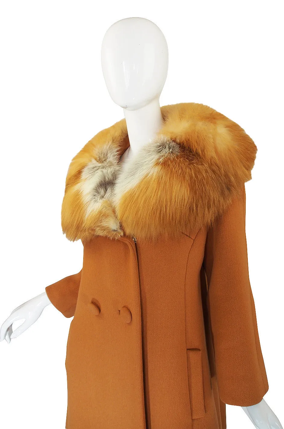 1950s Fur Collar & Wool Lilli Ann Coat