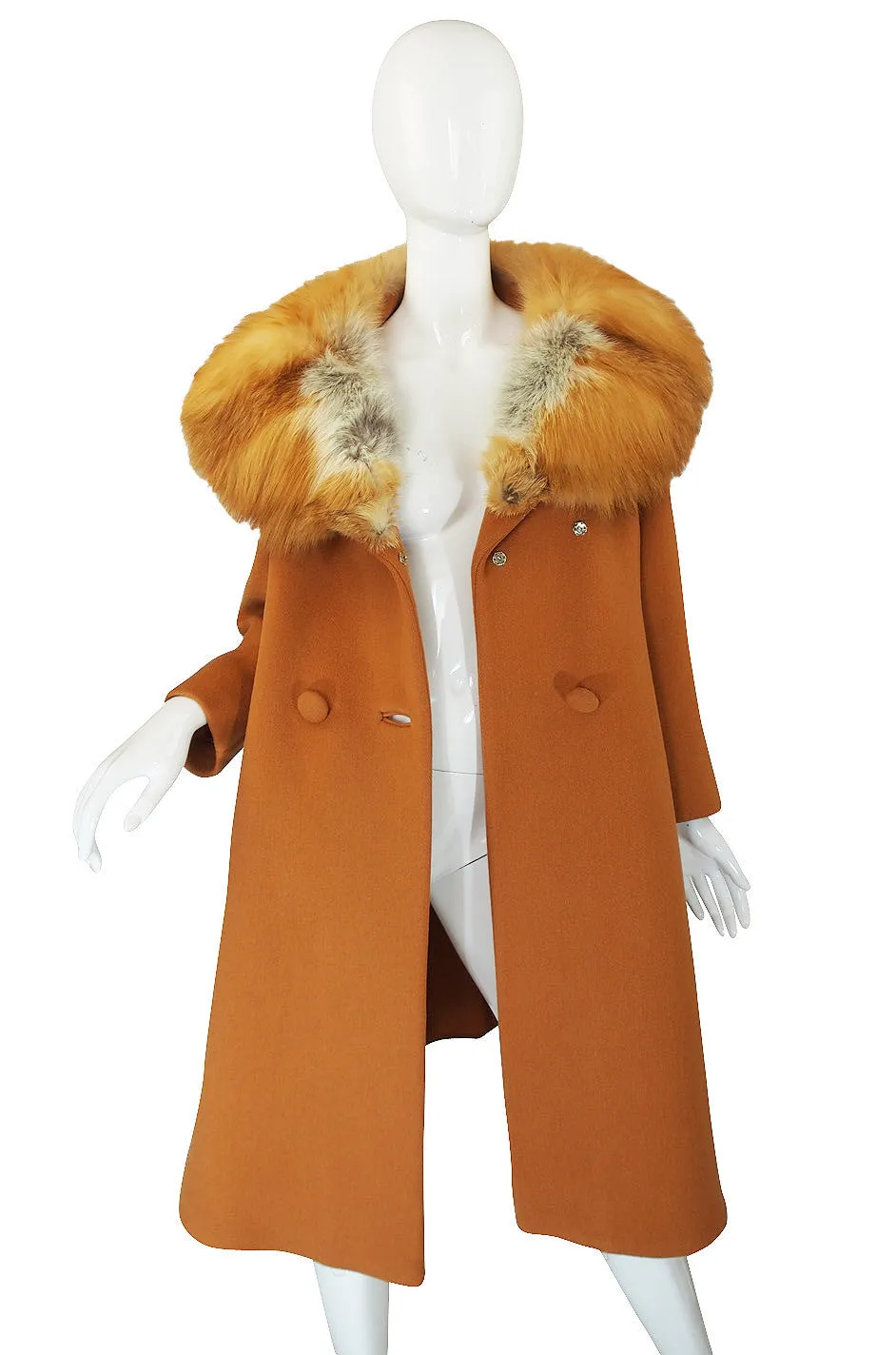 1950s Fur Collar & Wool Lilli Ann Coat