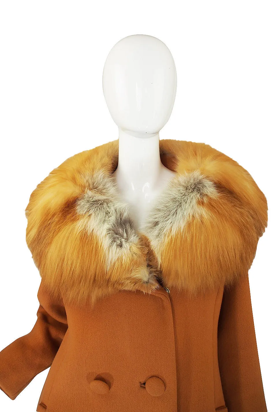 1950s Fur Collar & Wool Lilli Ann Coat