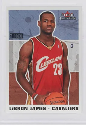 2003-04 Fleer Tradition #261 LEBRON JAMES Rookie Card