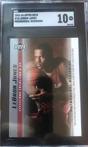 2003 UPPER DECK LEBRON JAMES PHENOMENAL BEGINNING RC