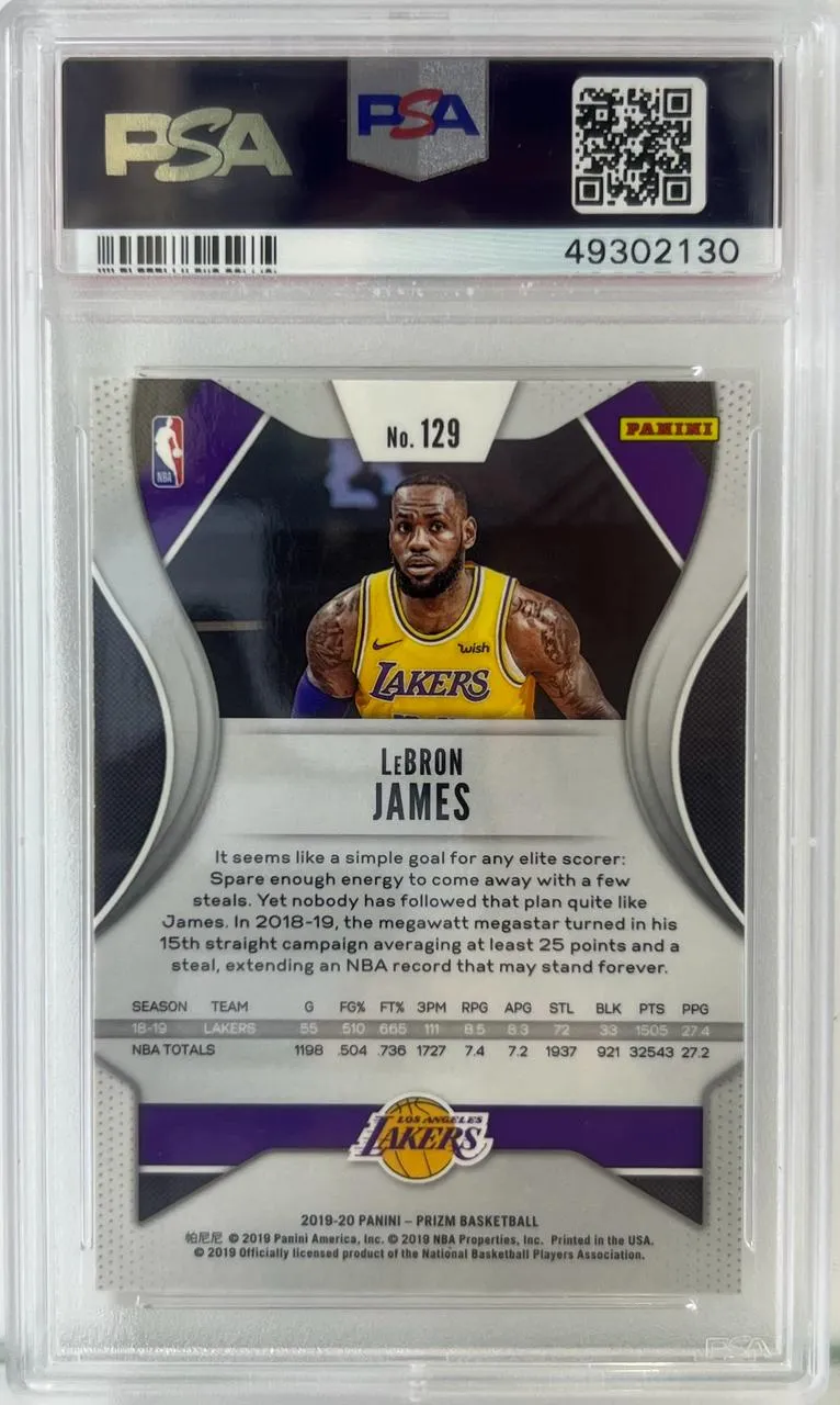 2019 Lebron James Panini Mosaic #8 PSA 9