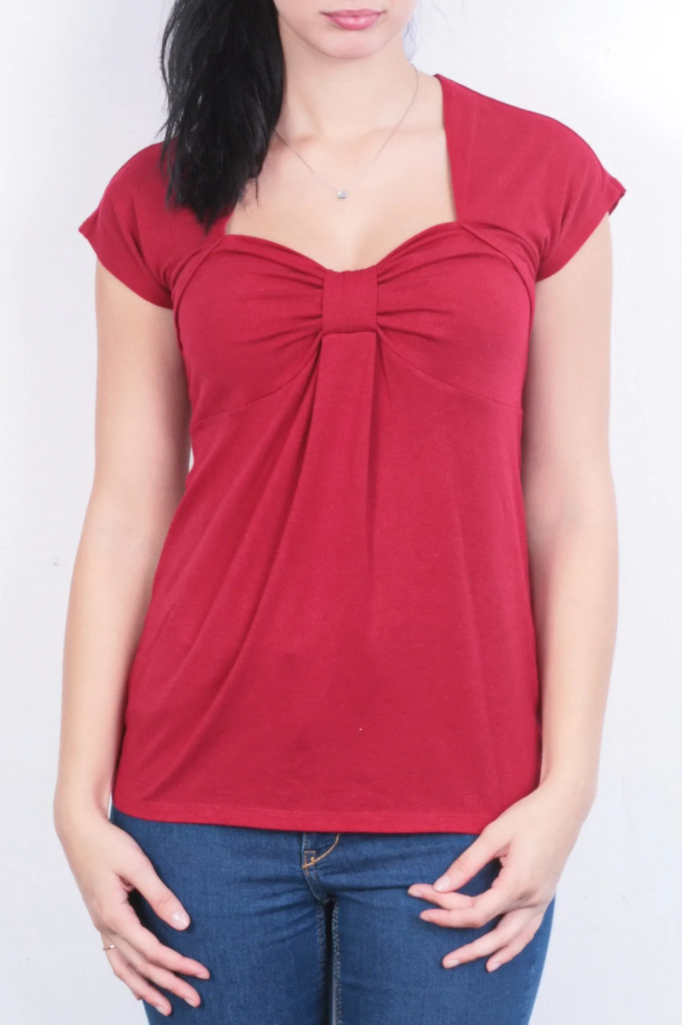 Ann Taylor Loft Womens S Blouse Shirt Red Top