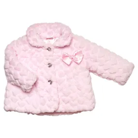 Baby Fur Coat - Hearts  (6-24m) 04JTC9258