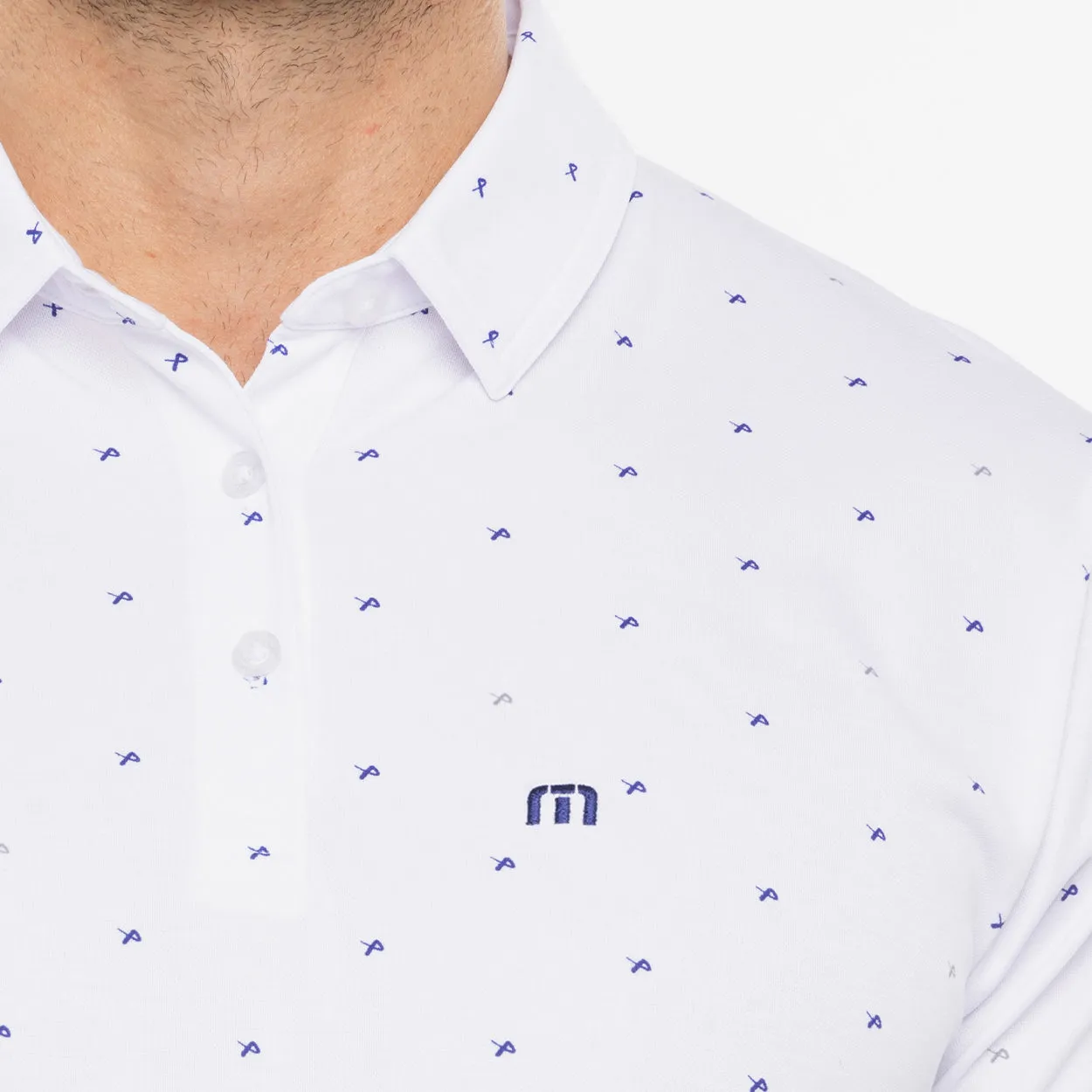 BAUER // TRAVIS MATHEW ON THE SCREWS POLO WHITE