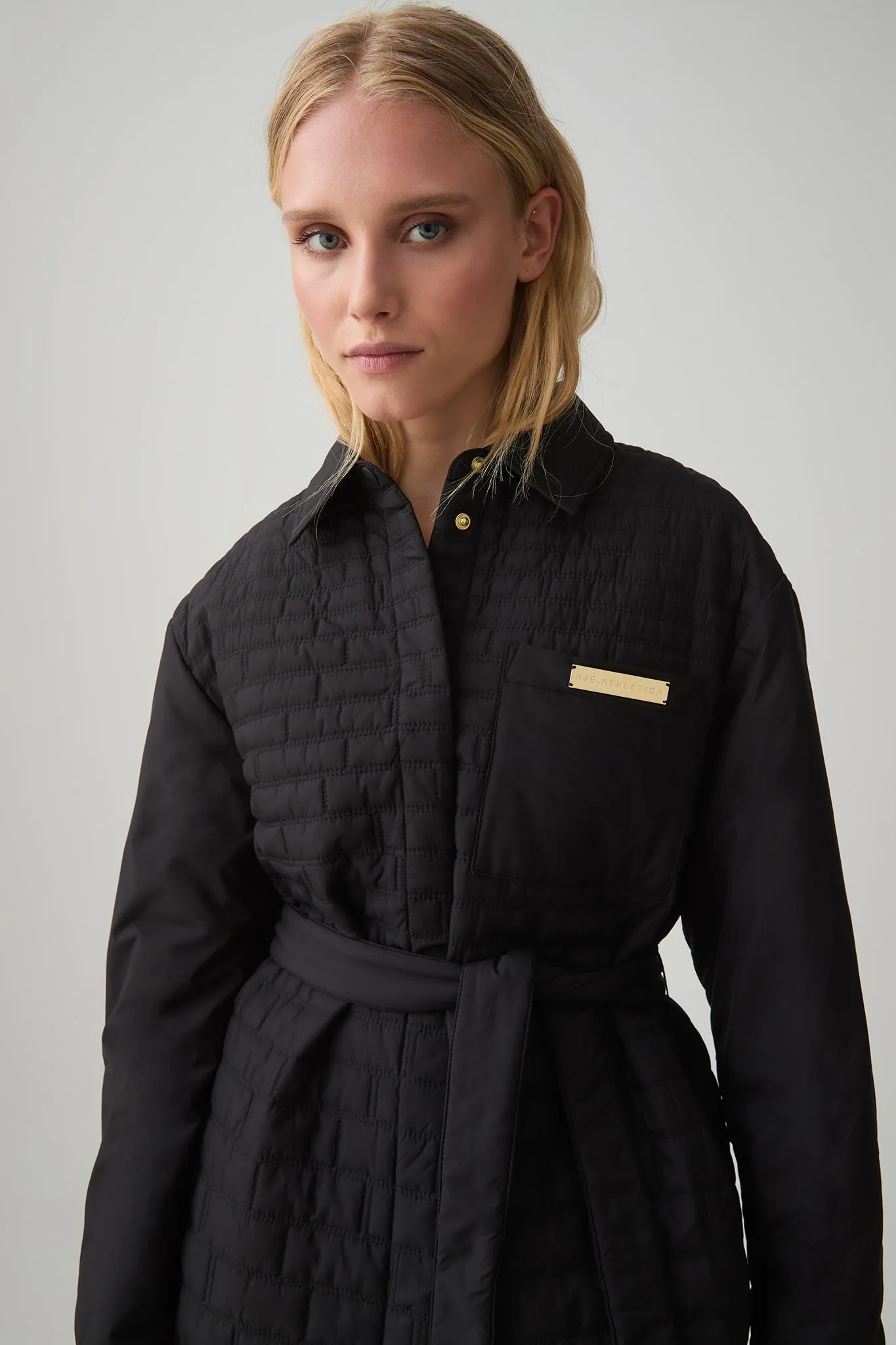 Belted Quilted Overshirt 421