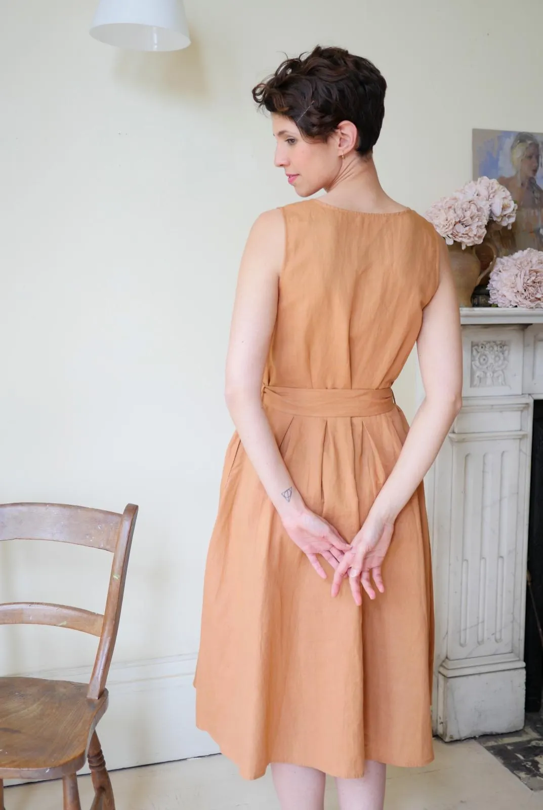 Belted Sun Dress - Clay