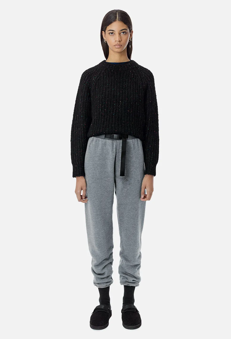 Belted Vintage Fleece Sweatpants / Lunar