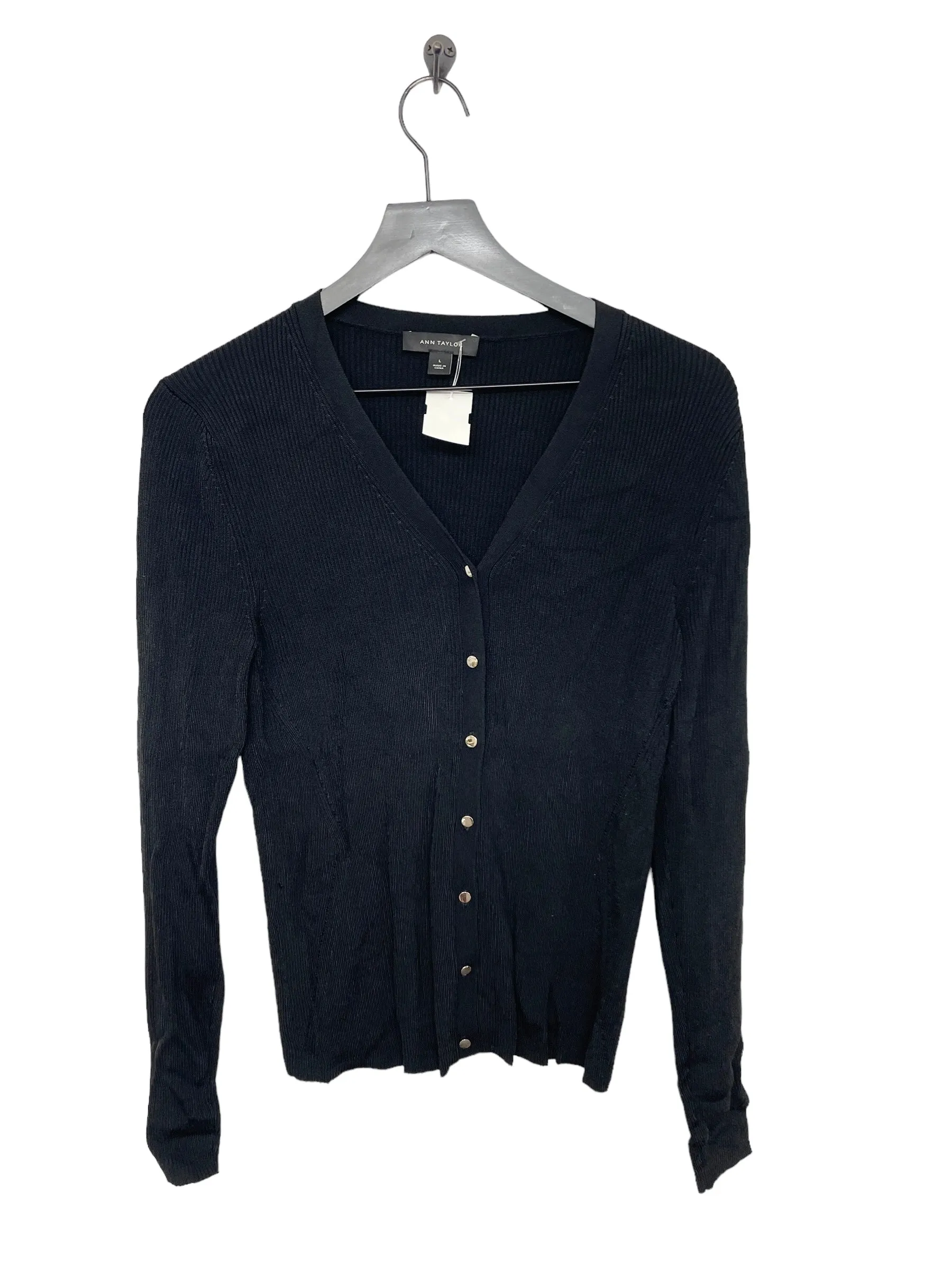 Black Cardigan Ann Taylor, Size L