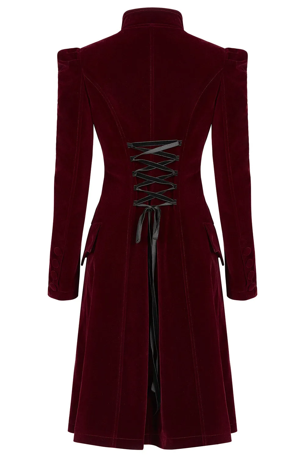 Bleeding Rose Velvet Coat [RED]