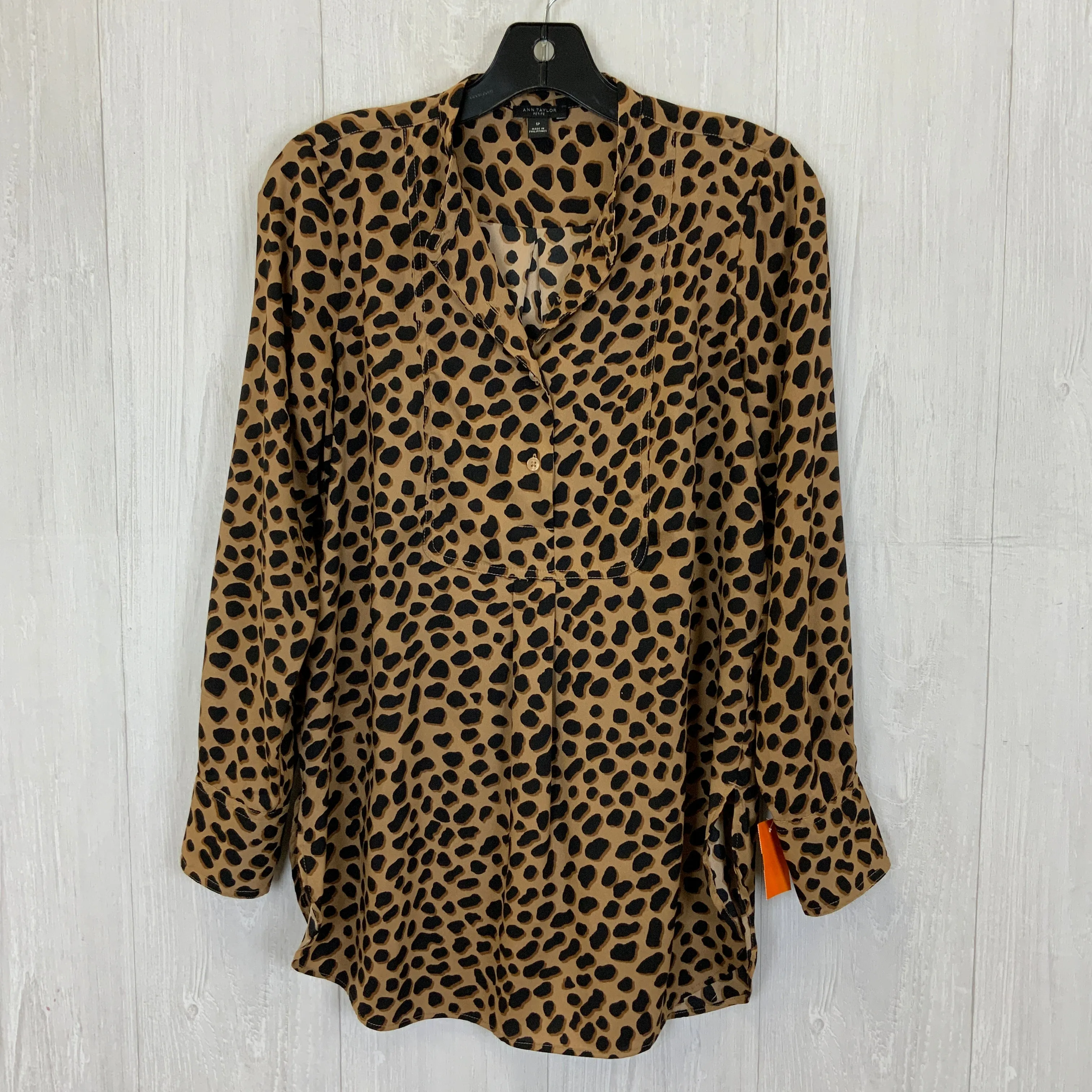 Blouse Long Sleeve By Ann Taylor  Size: Petite   Small