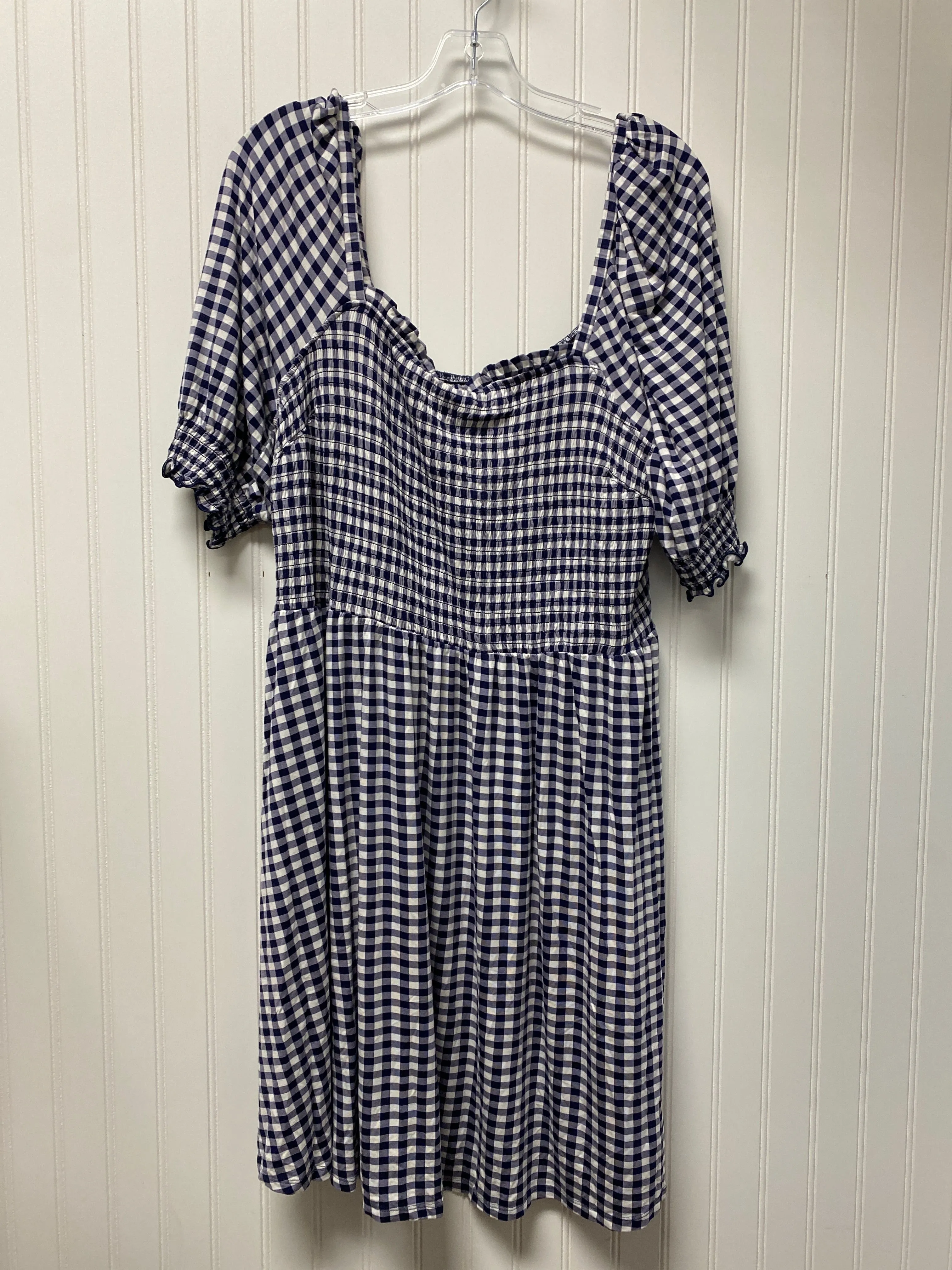 Blue & White Dress Casual Short Draper James, Size 2x