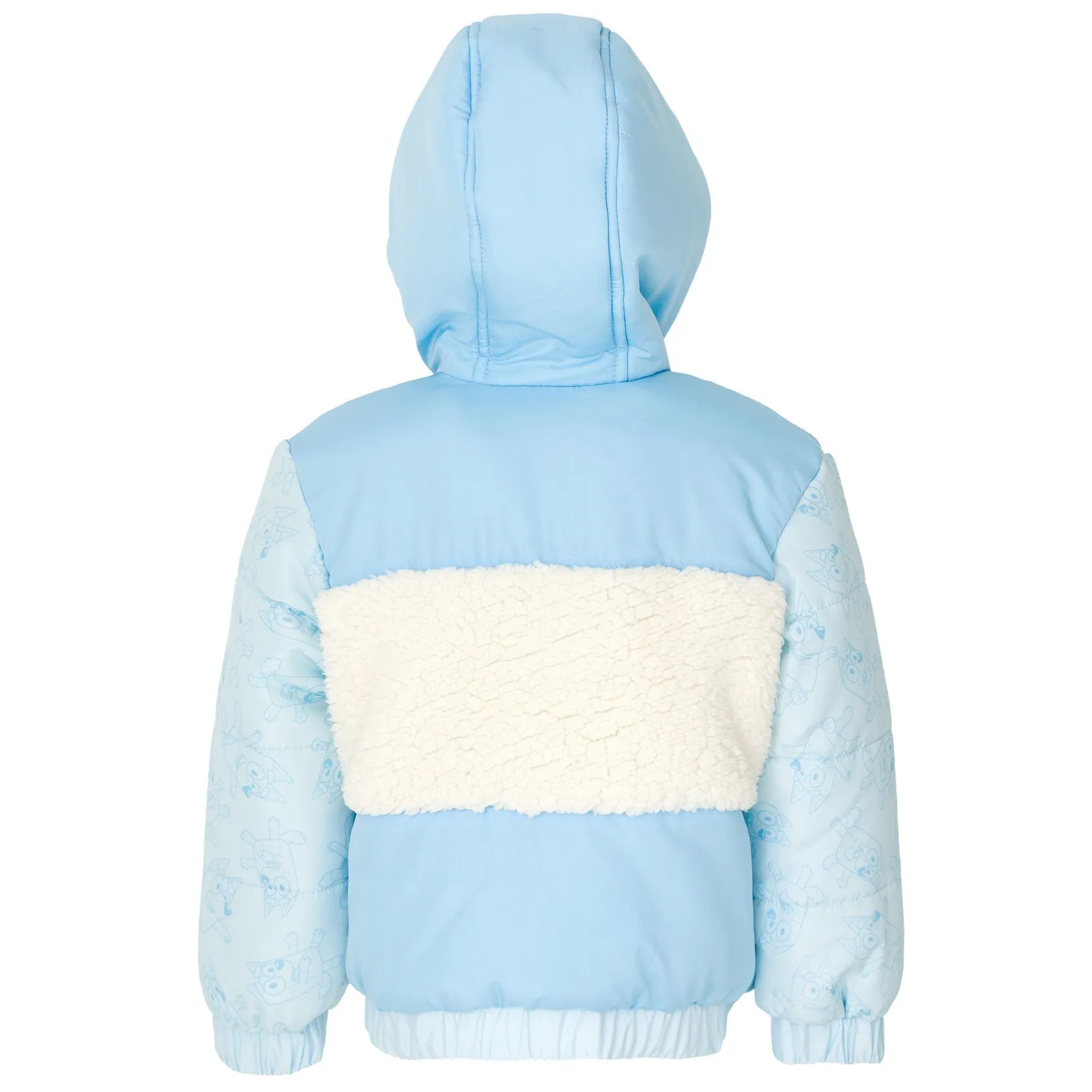 Bluey Zip Up Winter Coat Puffer Jacket