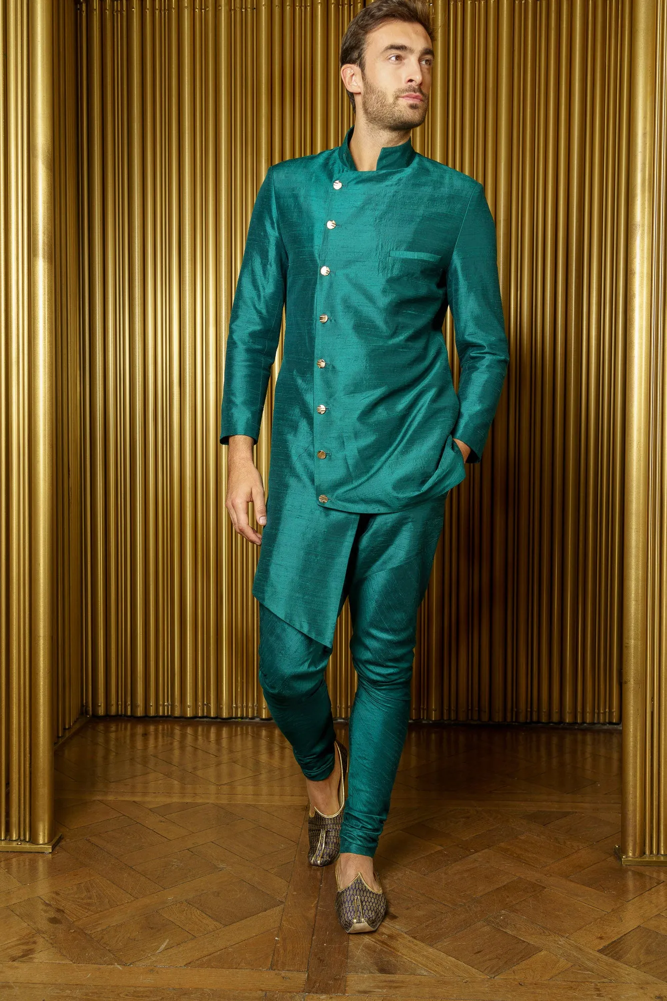 BRAR Asymmetrical Sherwani Jacket