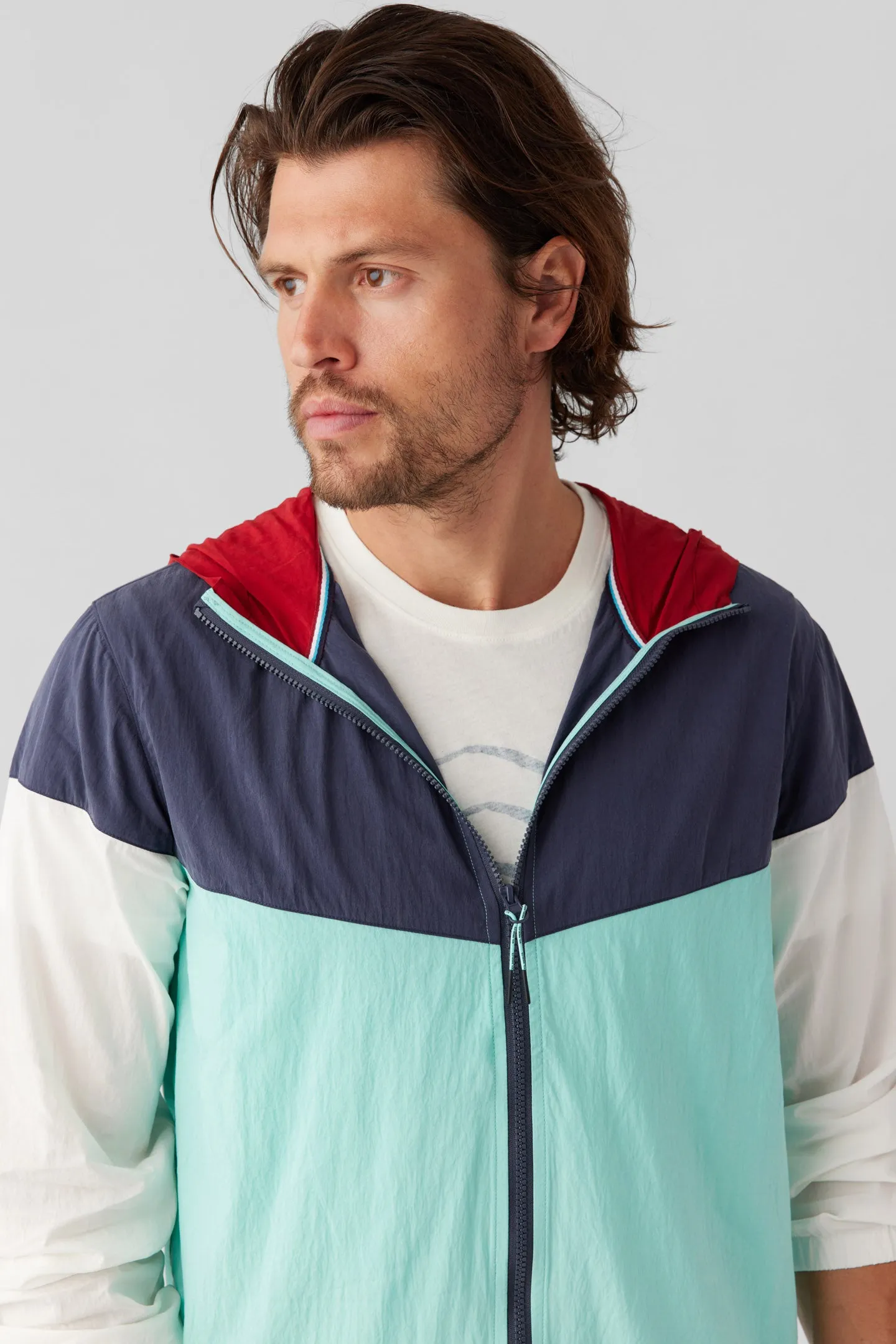 Colorblock Hooded Jacket