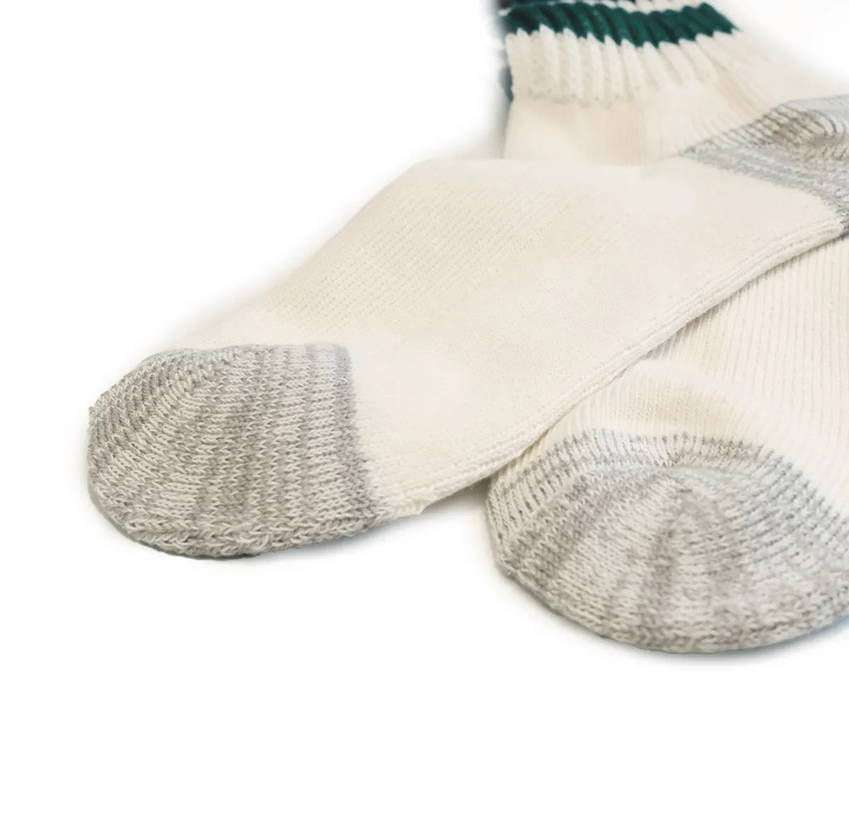 Course Ribbed Old School Sock - Green/Charcoal