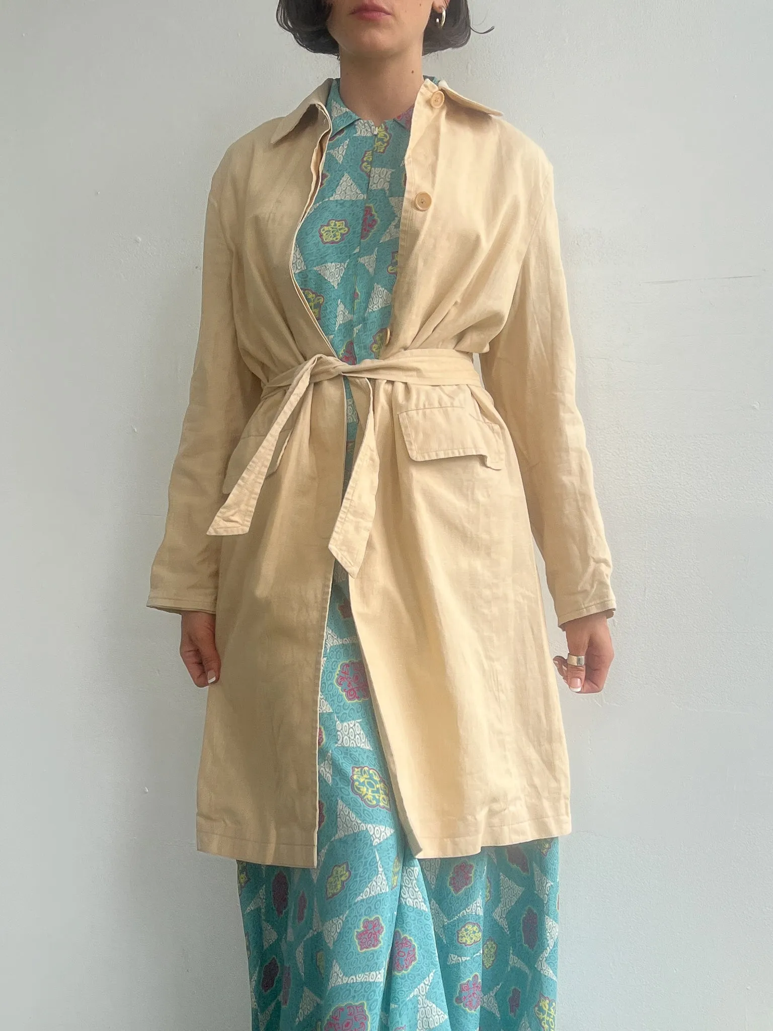 Ecru Linen Jacket (L)