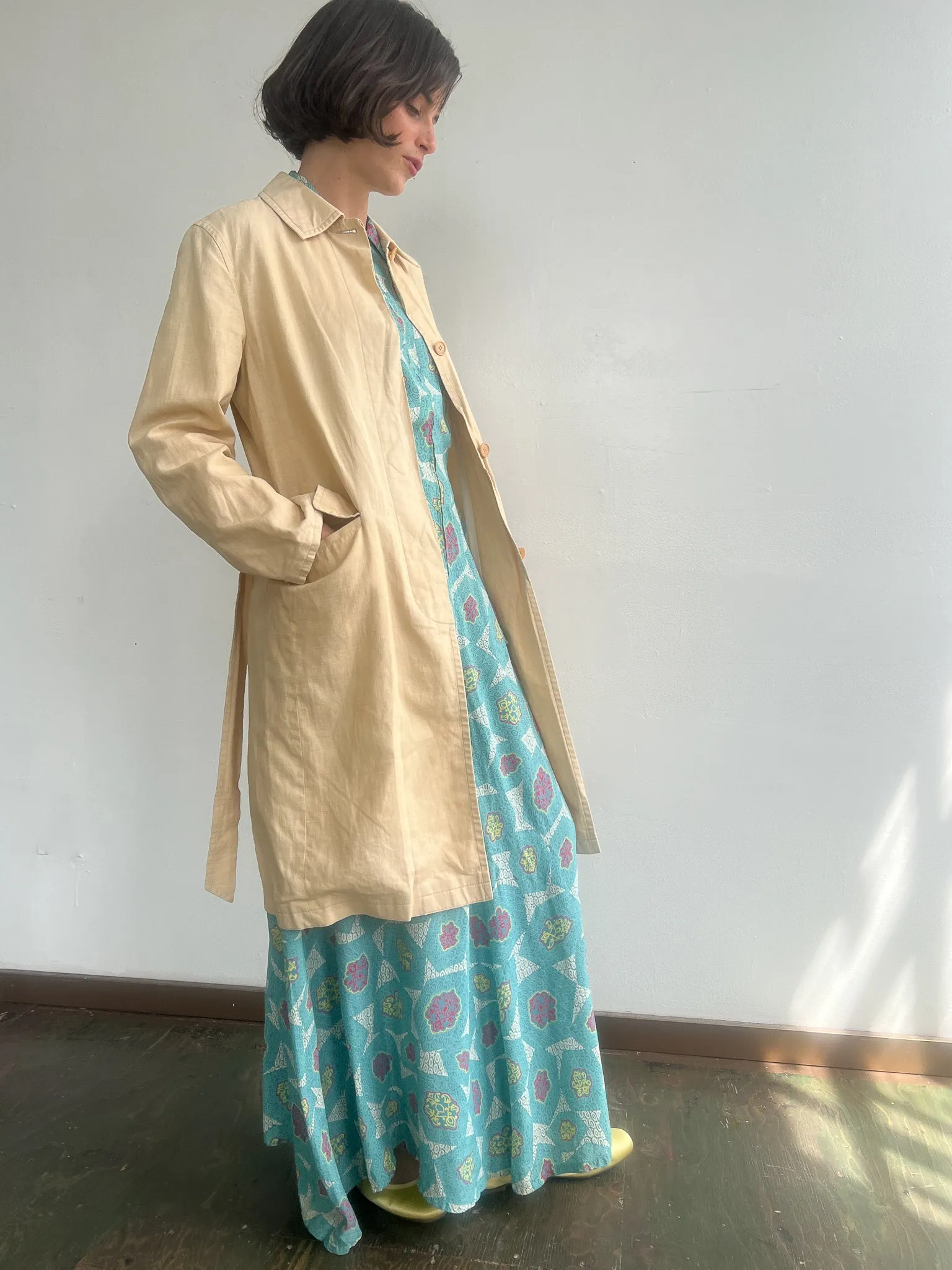 Ecru Linen Jacket (L)