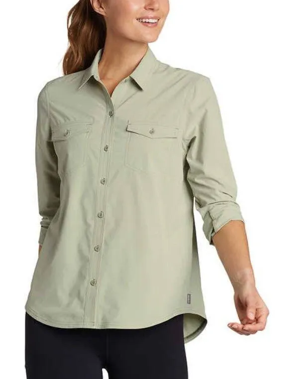 Eddie Bauer Women's Button Up Long Sleeve Top