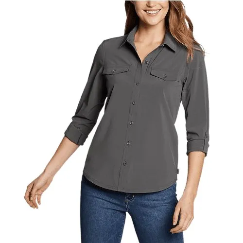 Eddie Bauer Women's Button Up Long Sleeve Top