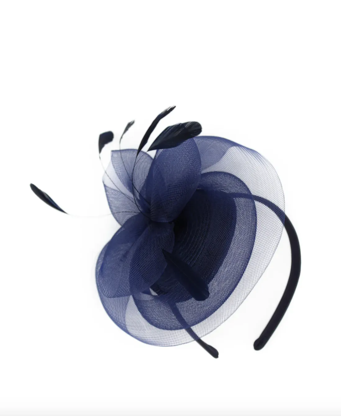 Elisa Fascinator - Navy