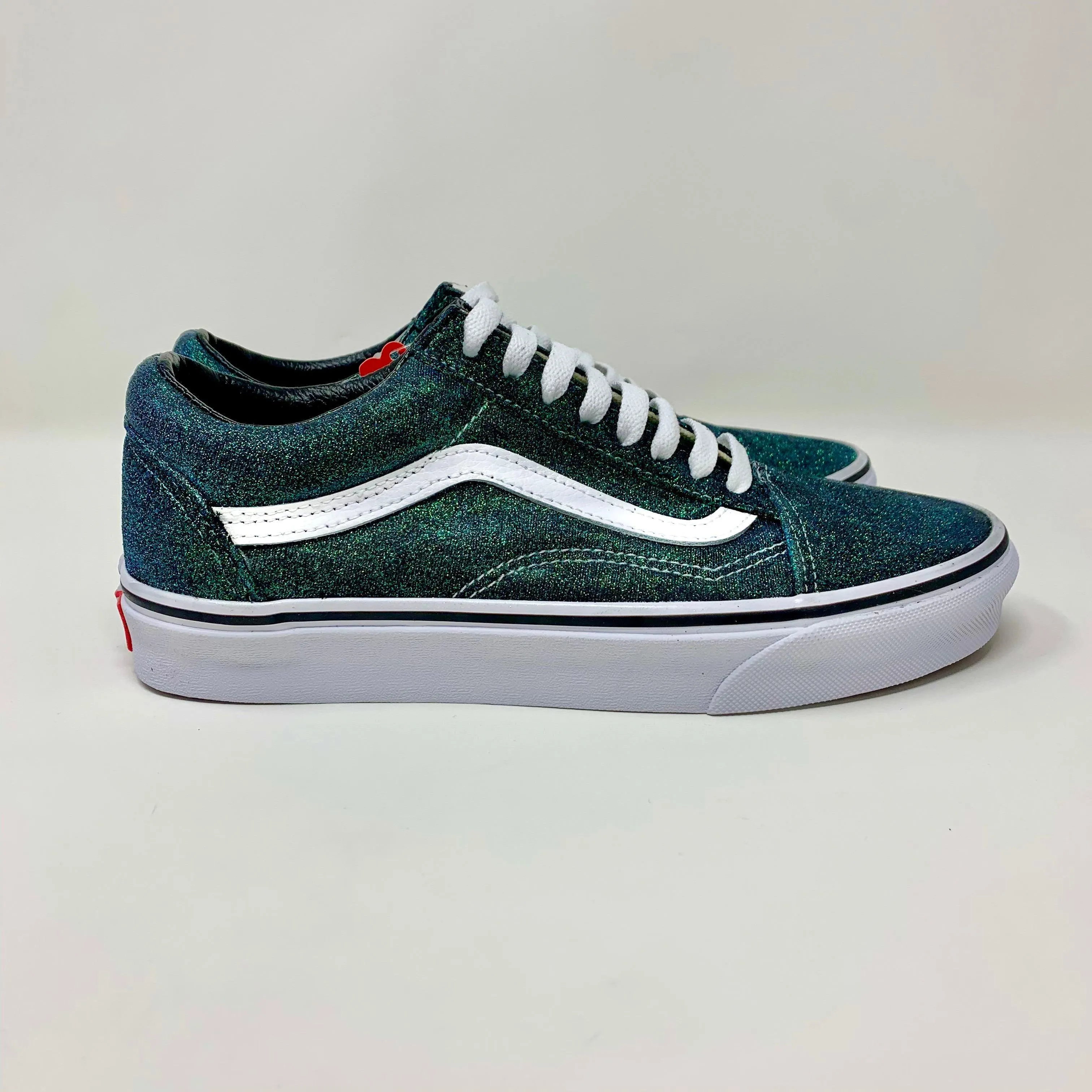 Emerald Glitter Old Skool Vans