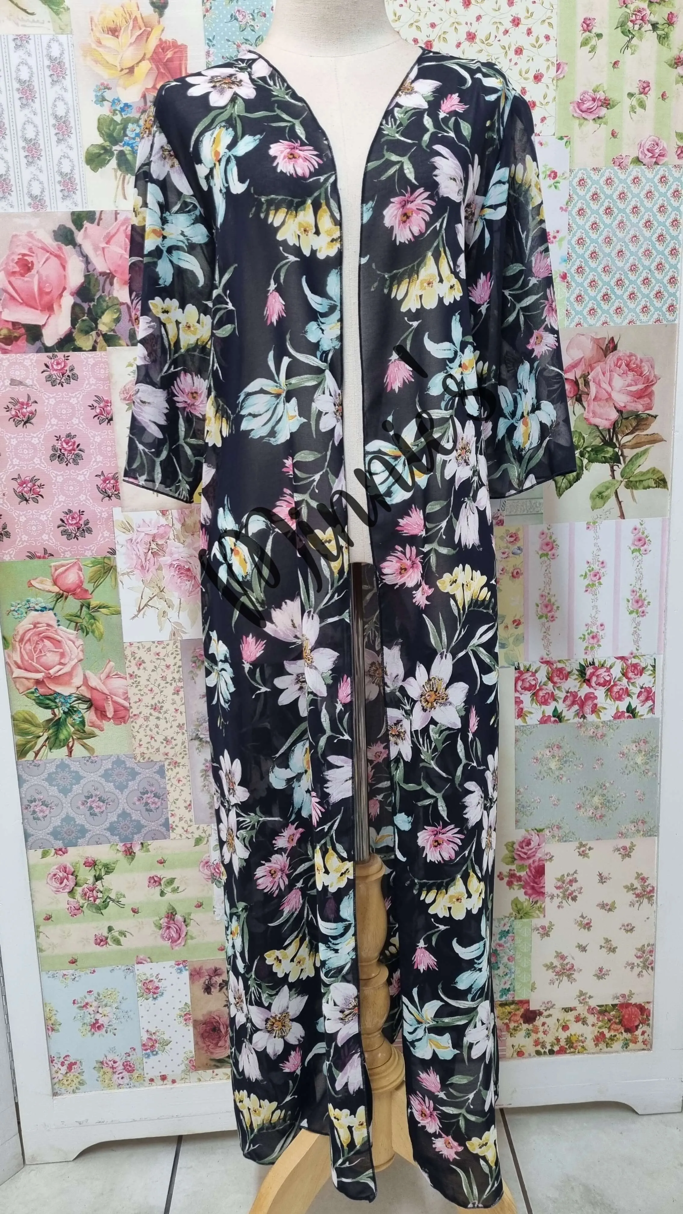 Floral Chiffon Jacket LR0146