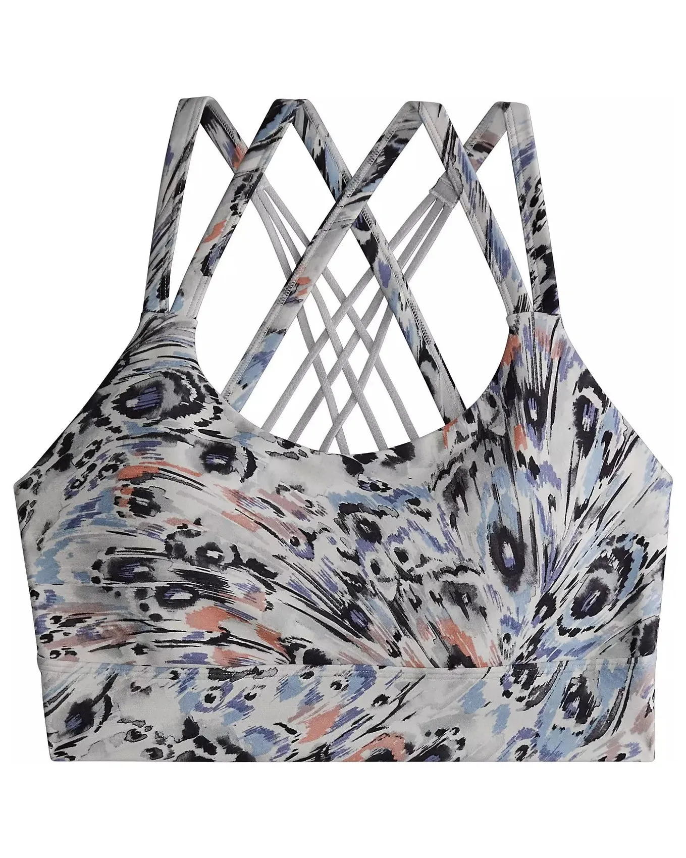 Freely Women's James Strappy Back Sports Bra blue orange