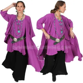 Gandourah Top & Coat Moroccan Cotton Sml-7X Custom Dye