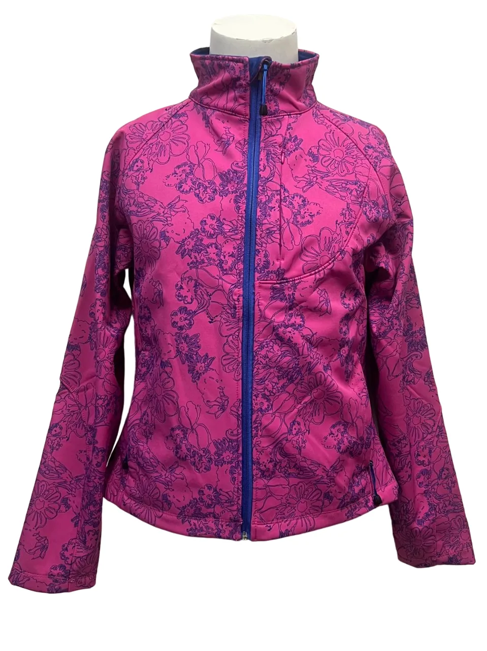 GP Jacket Ladies' Pink and Blue Flowers