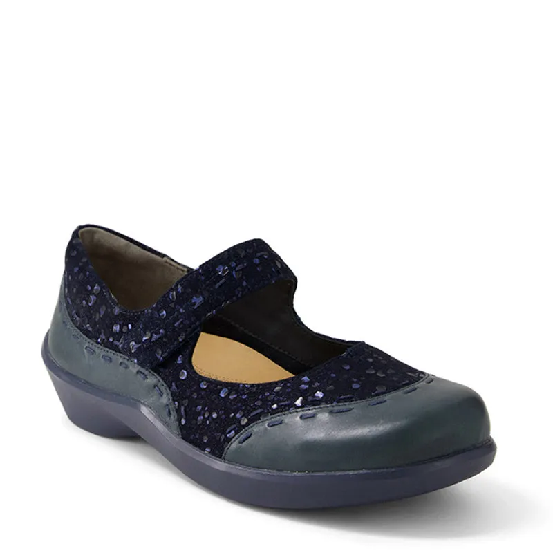 GUMMIBEAR W - NAVY-NAVY SPARKLE LEATHER SUEDE