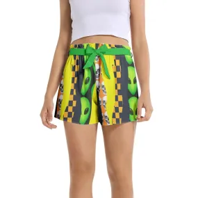 Halloween Ecletic Women's Belted Short