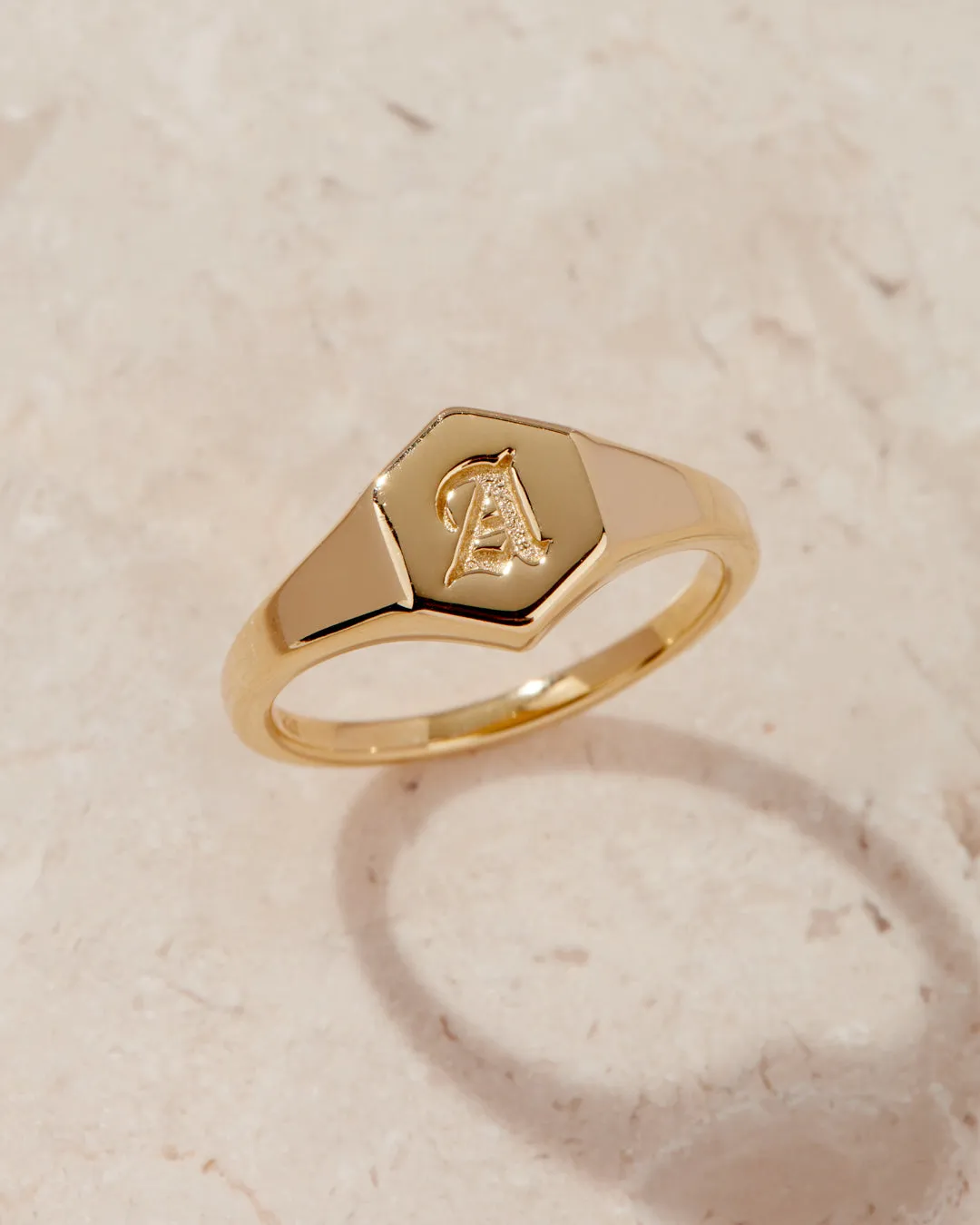 Hexagon Signet Ring [Old English]