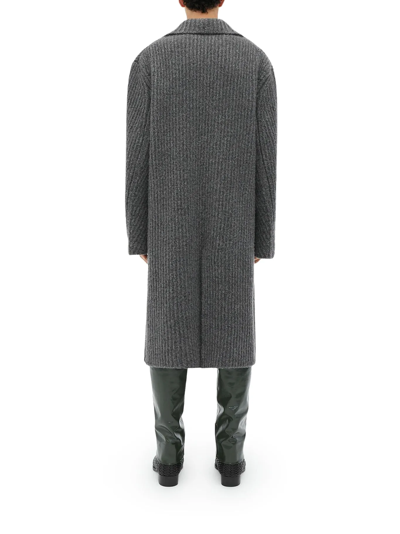 HW FELTED WOOL KNIT COAT