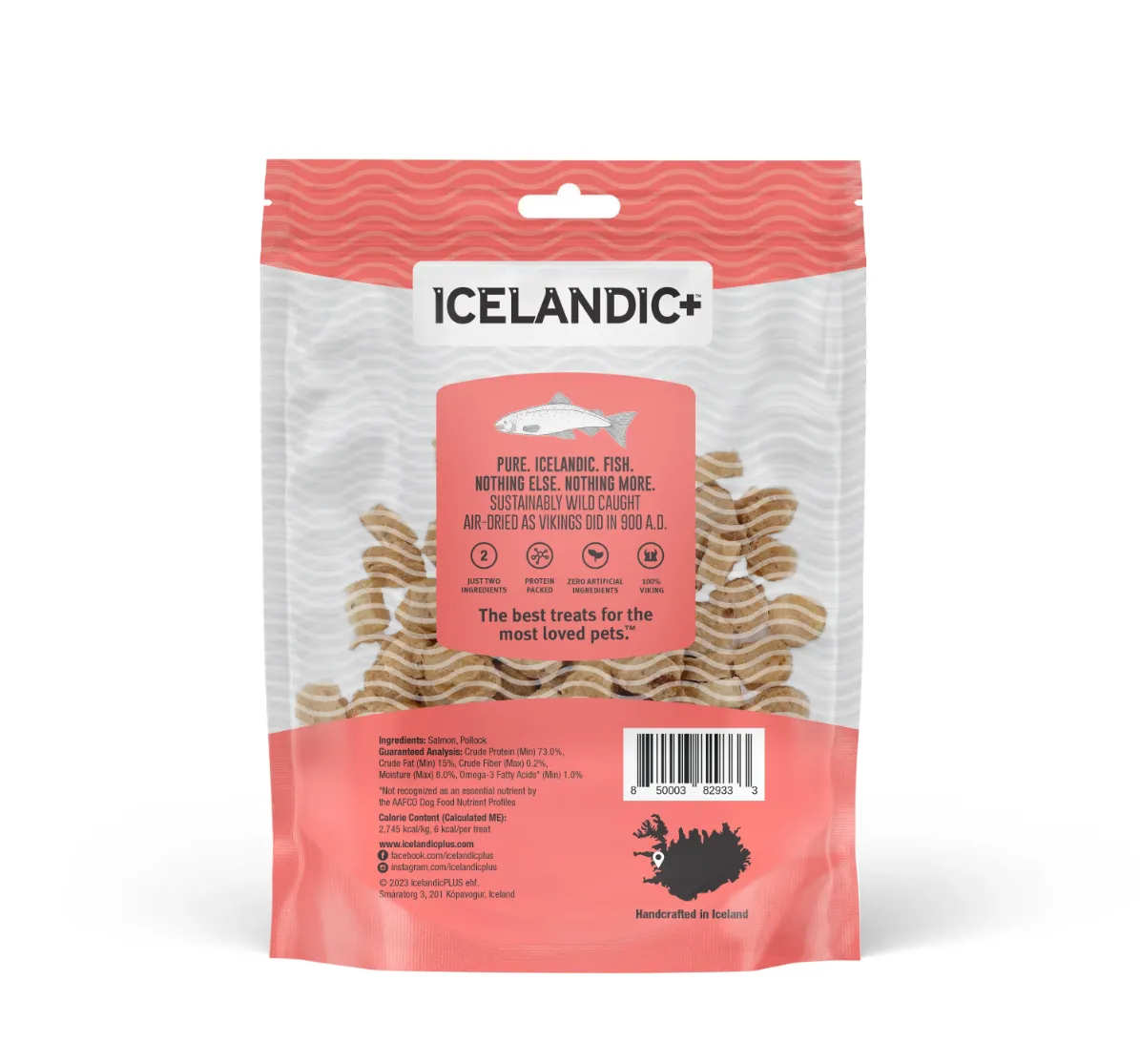 Icelandic  Salmon Chips Bites Dog Treats