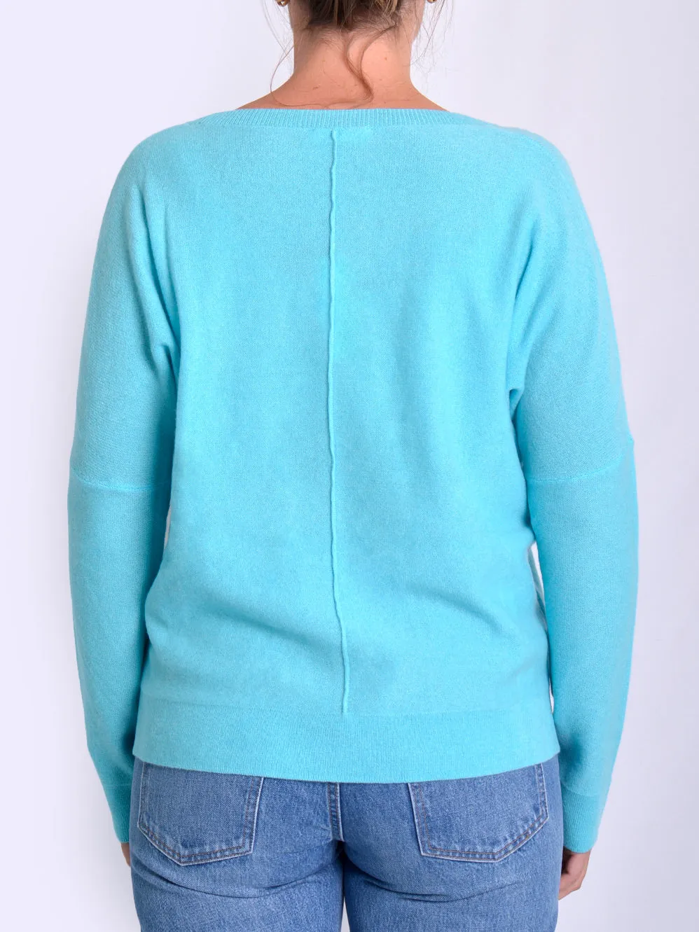 JAMES MELBOURNE CASHMERE SEAM SWEATER