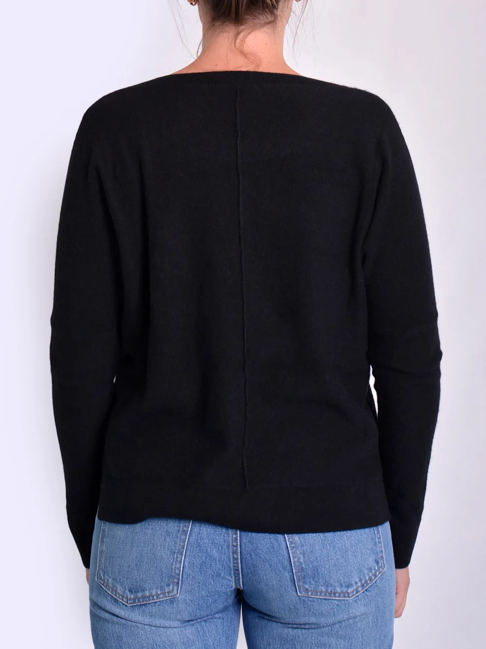 JAMES MELBOURNE CASHMERE SEAM SWEATER