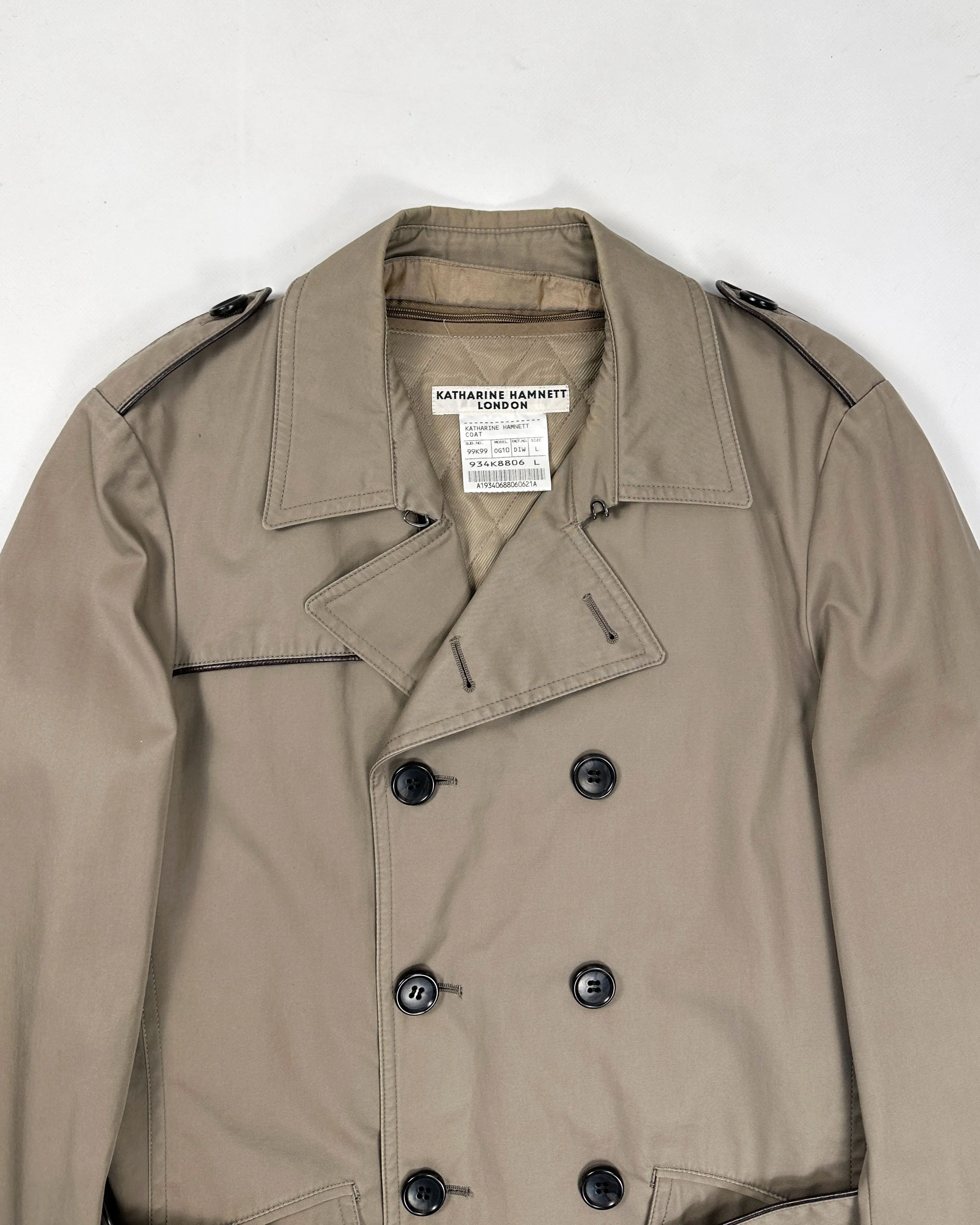 Katharine Hamnett 2-Layer Trench Coat 2000's