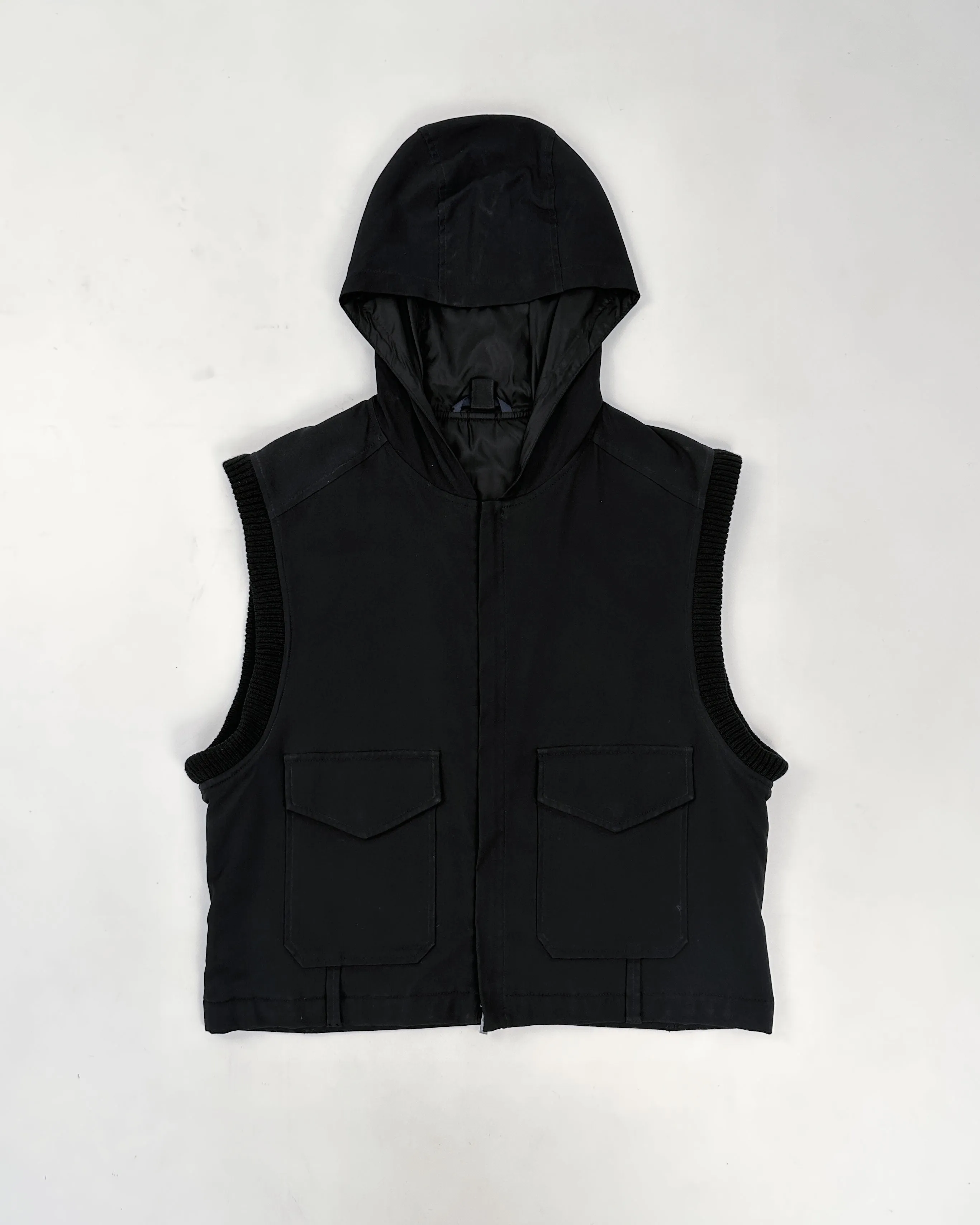 Kenzo Homme 2-Pieces Black Coat   Vest 2000's