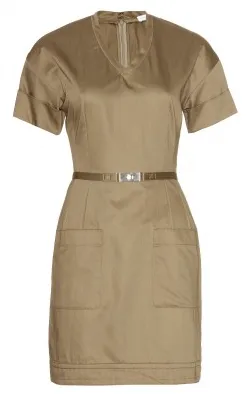 Khaki Belted Dress