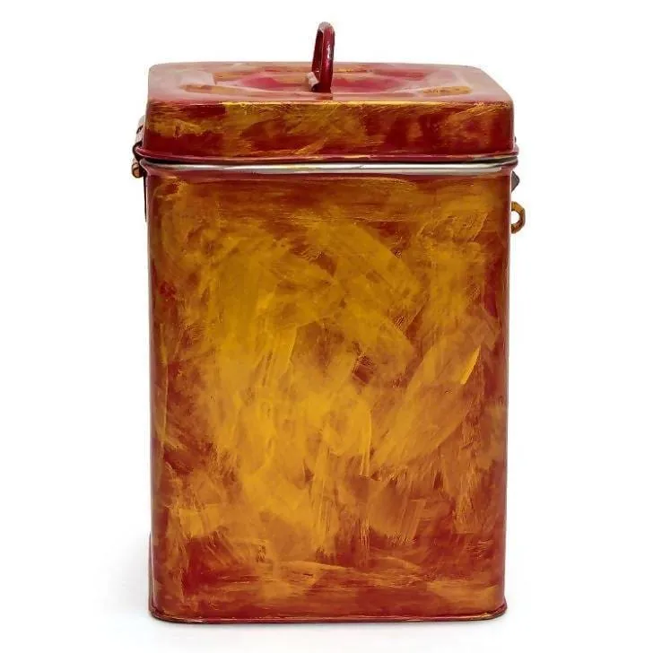 Kitchen Kaushalam old style red canister