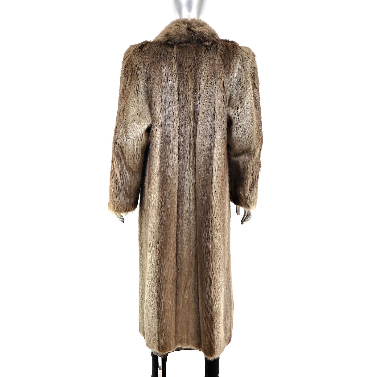 Long Hair Beaver Coat- Size M