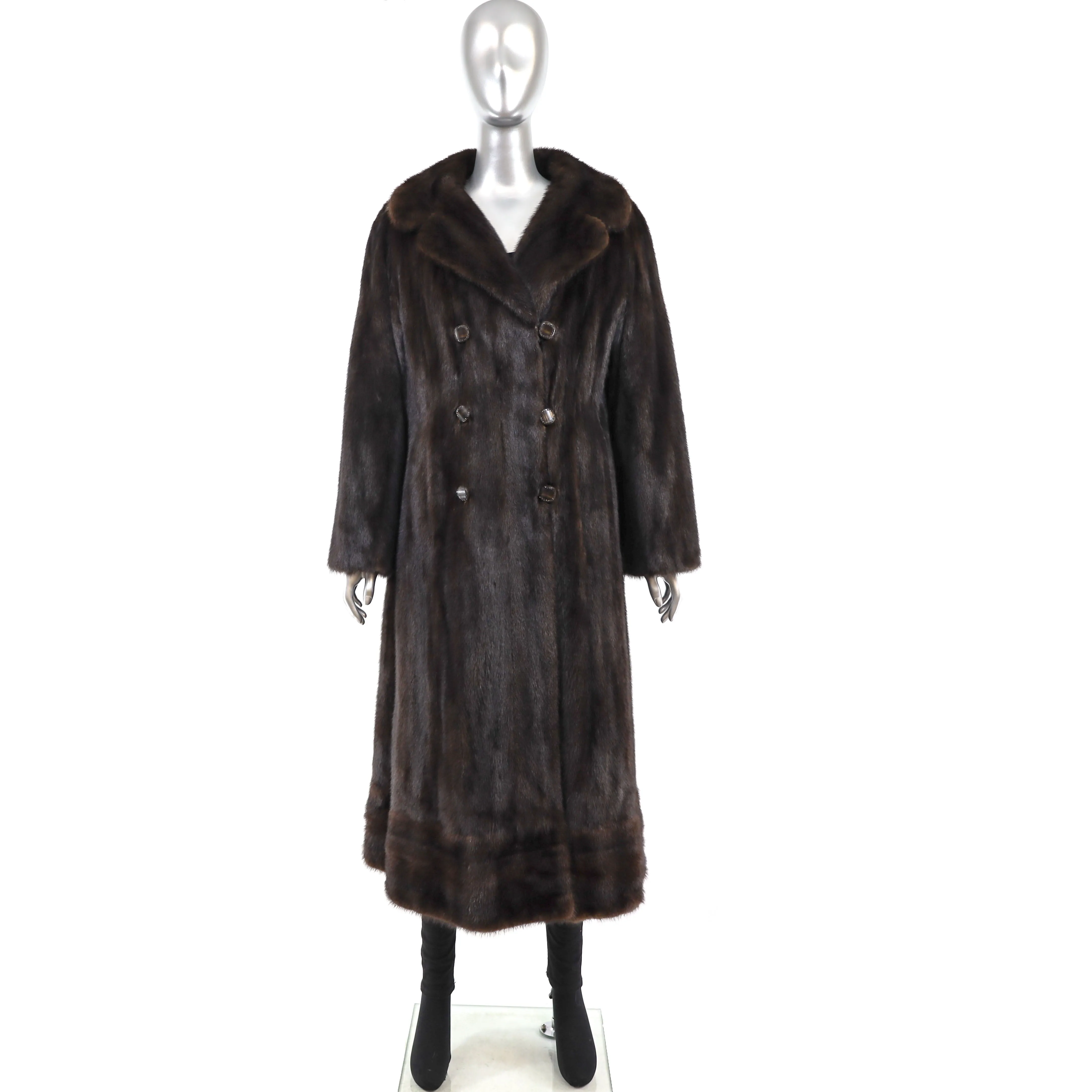 Mahogany Mink Coat- Size M