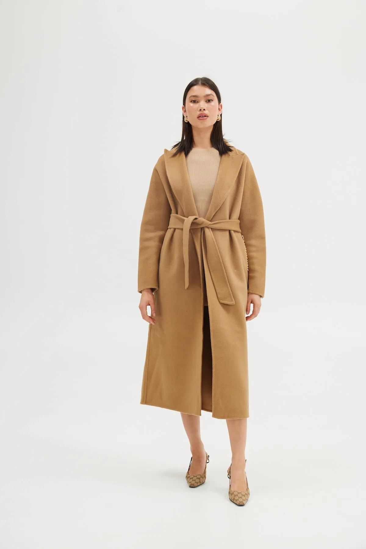 Mara Wool Coat - Walnut