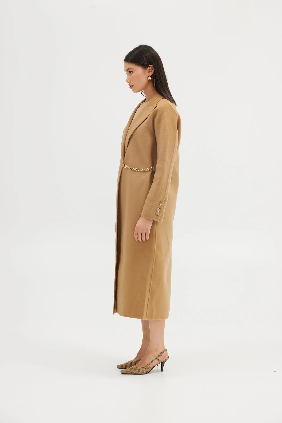 Mara Wool Coat - Walnut