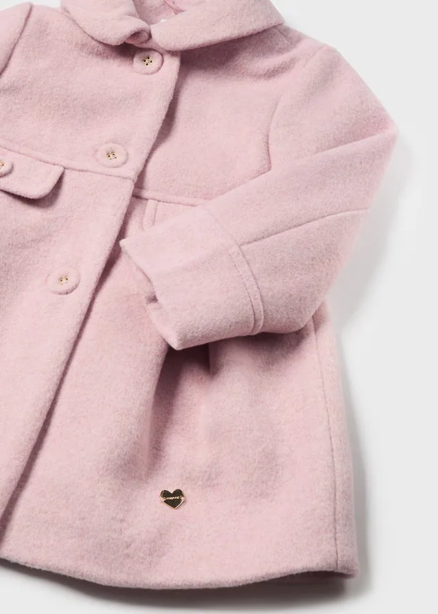 Mayoral Baby Girls Blush Teddy Coat