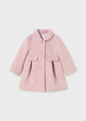 Mayoral Baby Girls Blush Teddy Coat