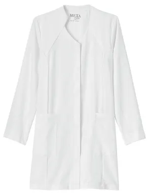 Meta Pro Women's 35 inch Stand Up Collar Stretch Labcoat